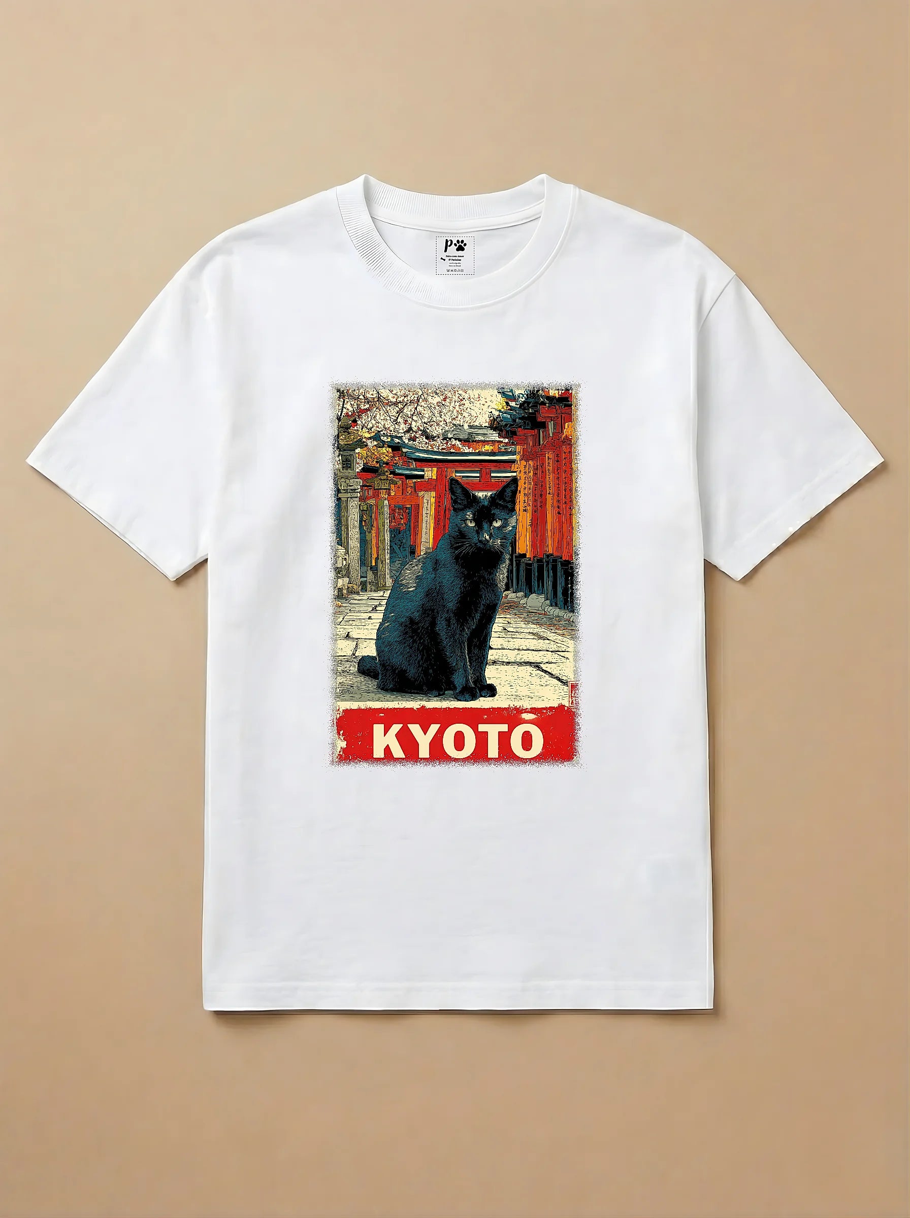 Camisa Gato Preto em Kyoto