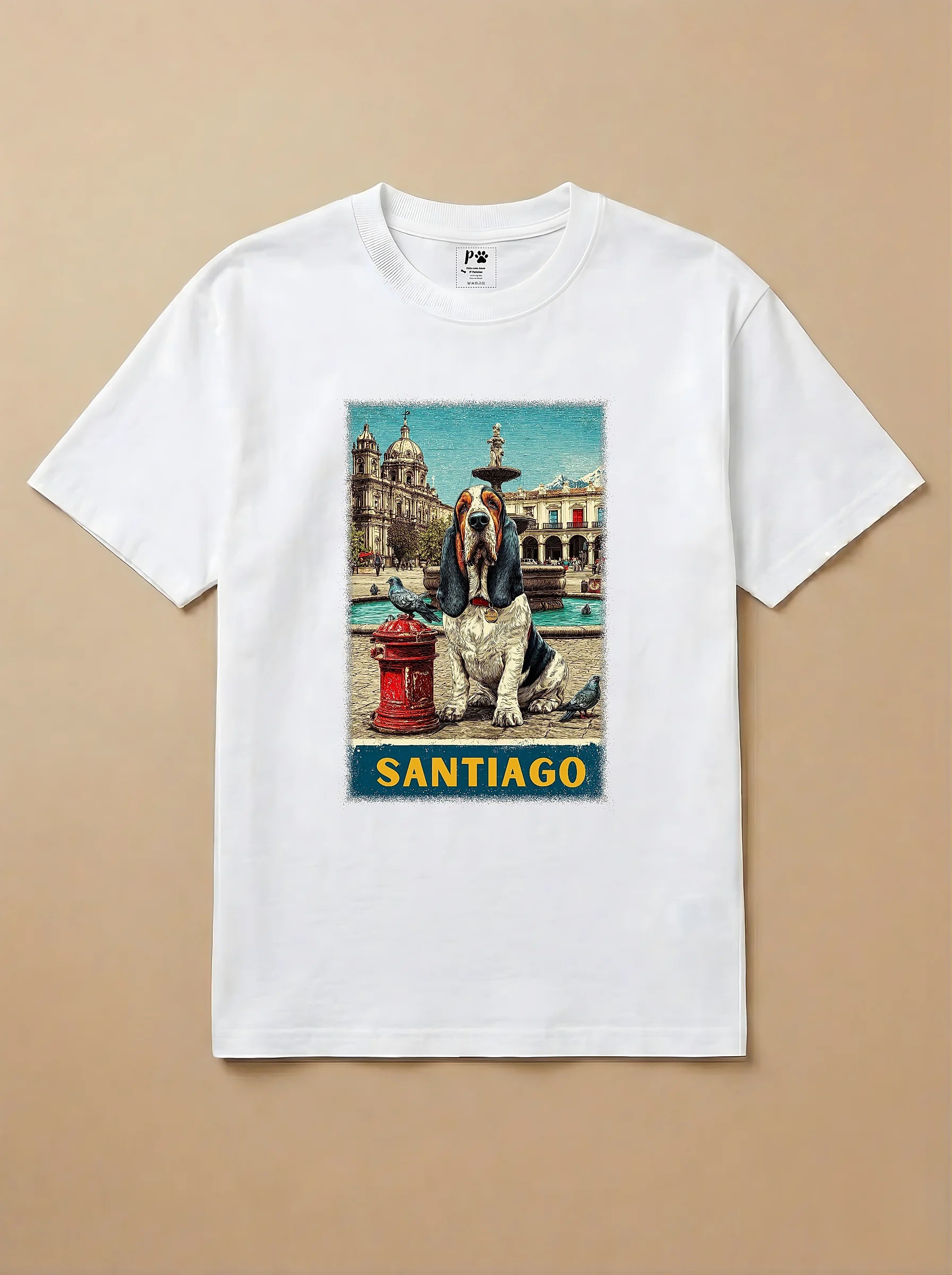 Camisa Basset Hound em Santiago