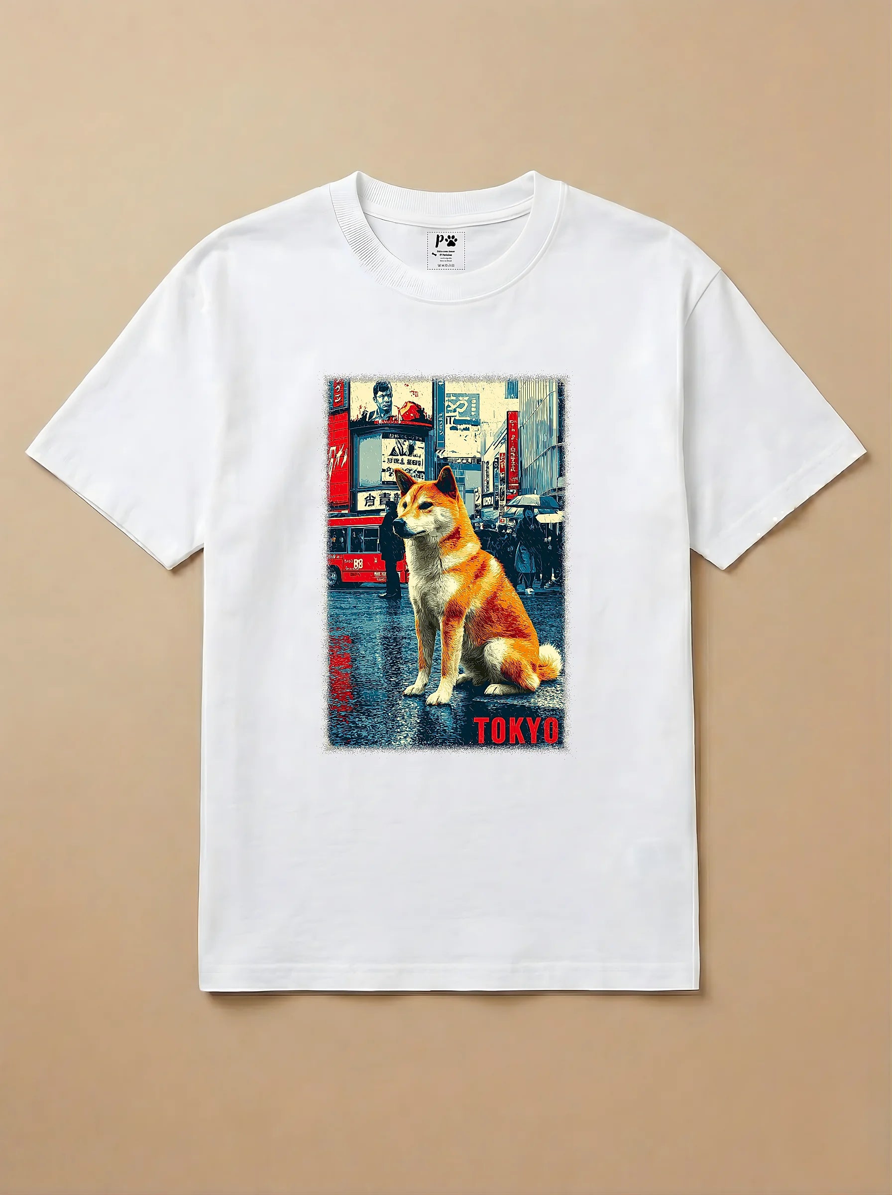 Camisa Shiba Inu em Tóquio