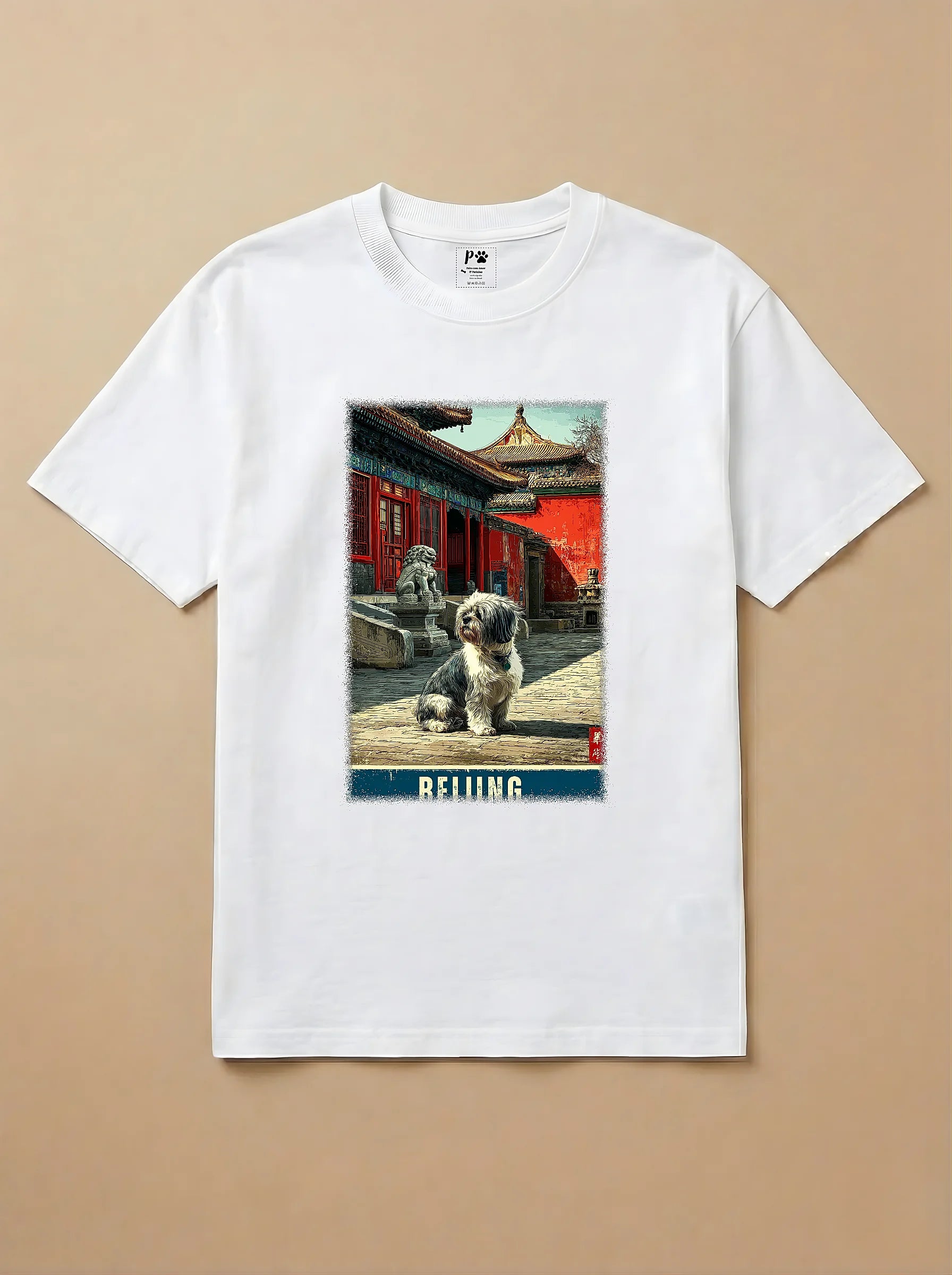 Camisa Shih Tzu em Pequim