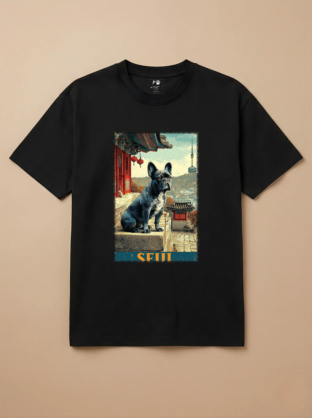 Camisa Bulldog Francês em Seul