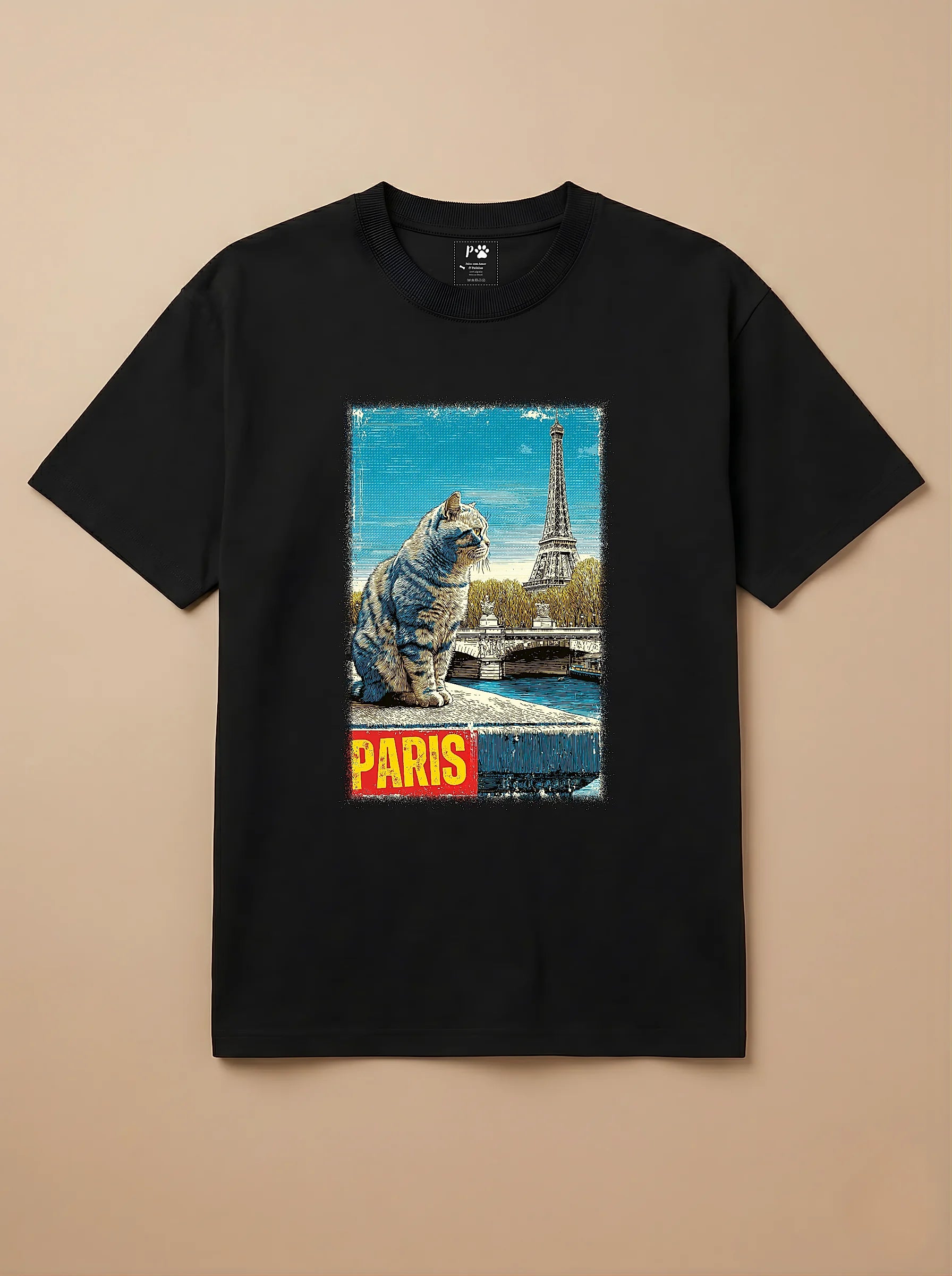 Camisa Gato Escocês em Paris