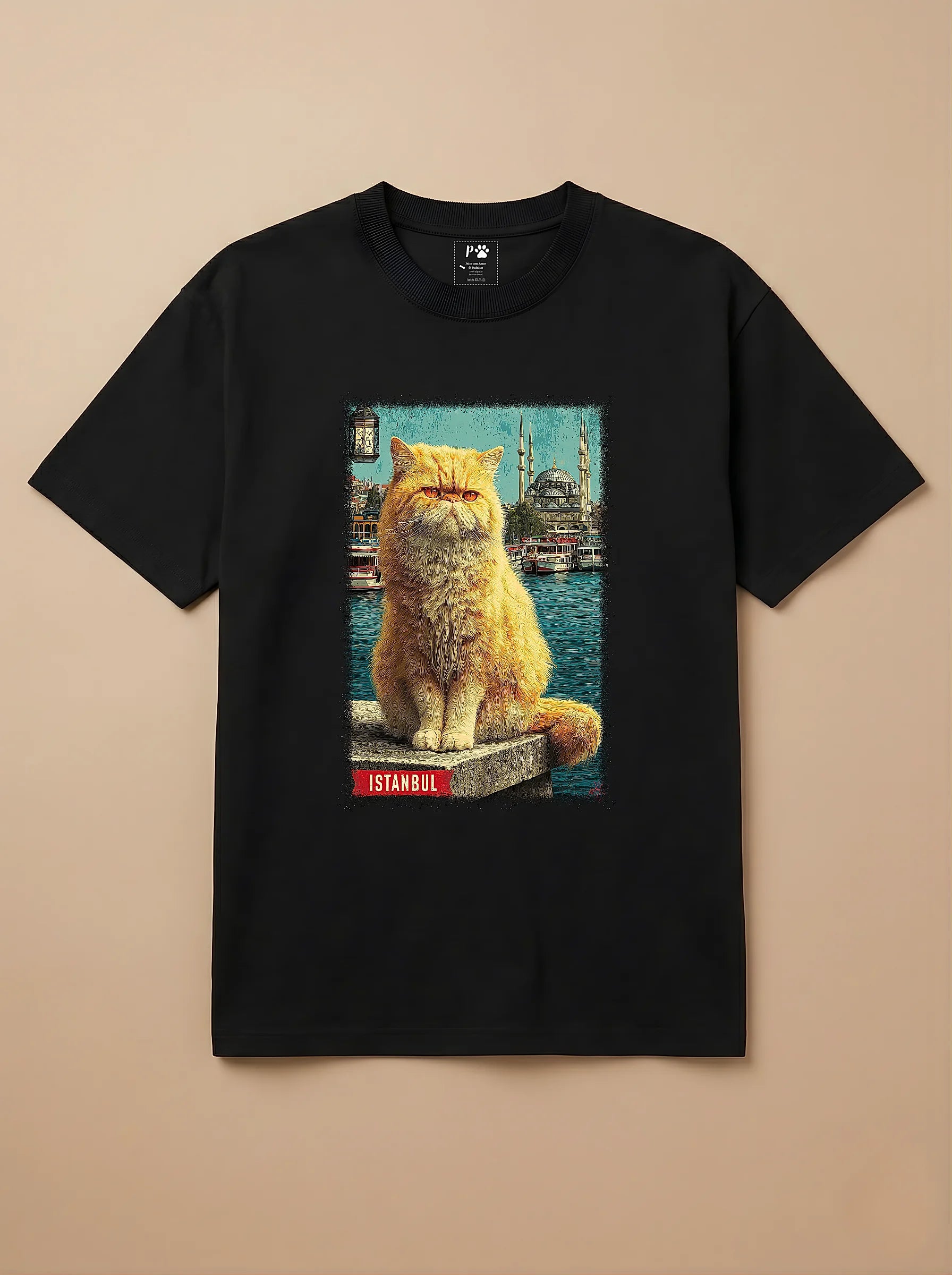 Camisa Gato Persa em Istambul