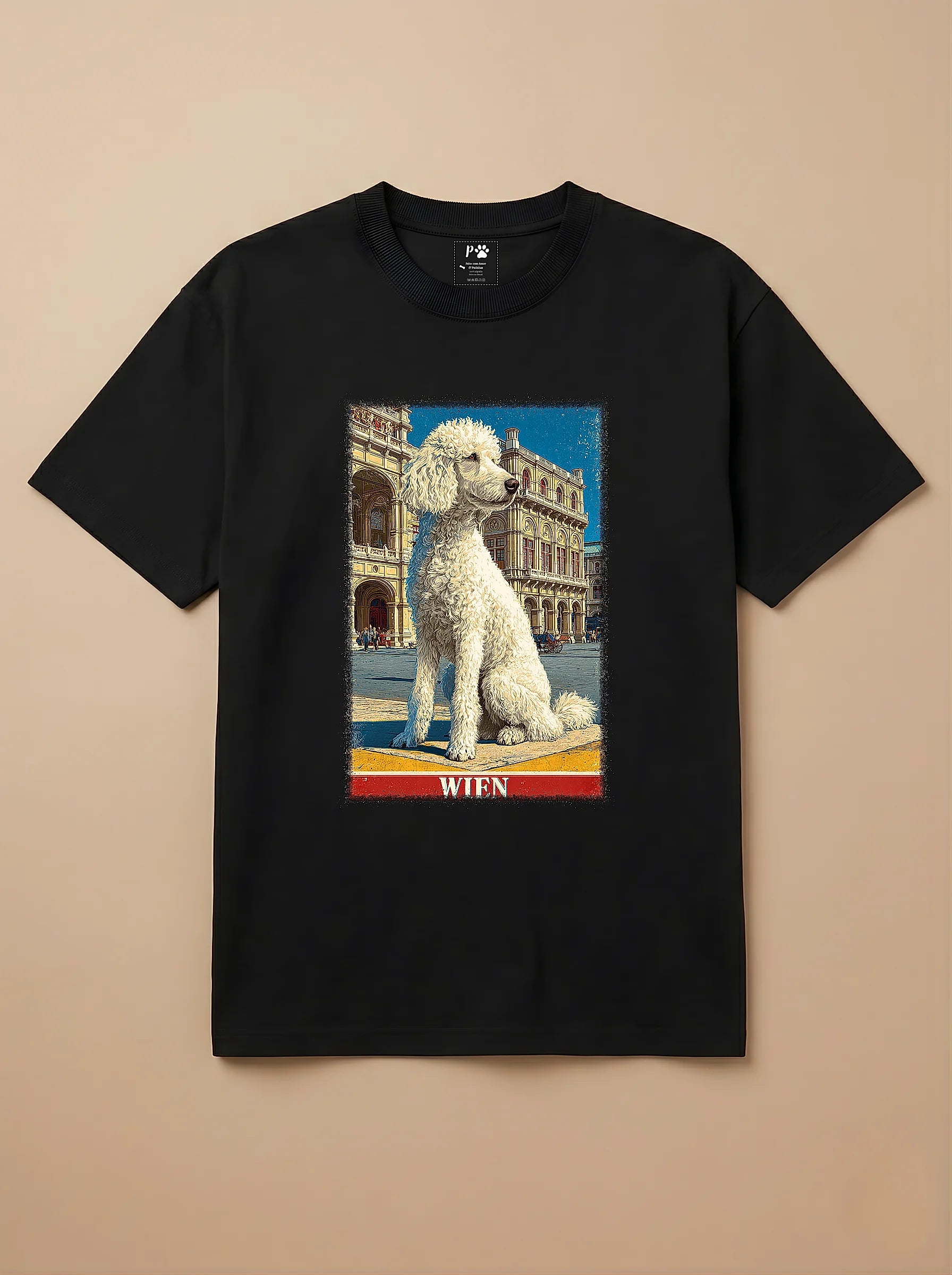 Camisa Poodle em Viena