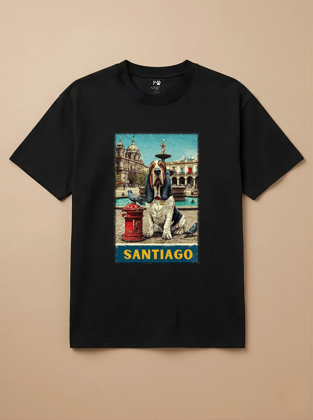 Camisa Basset Hound em Santiago