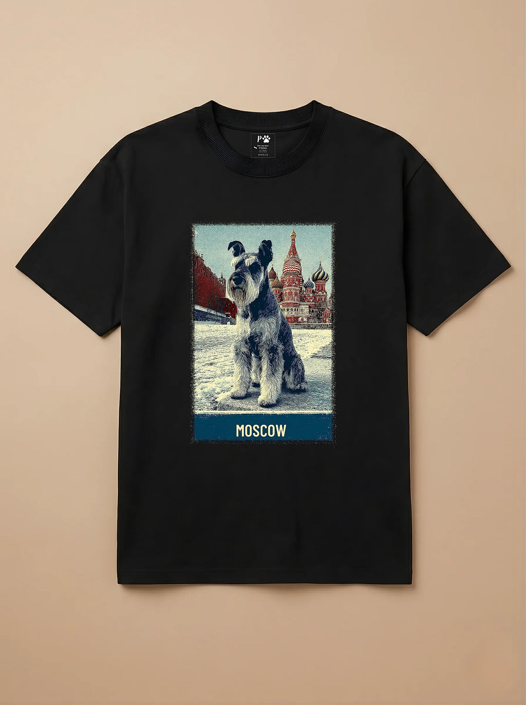Camisa Schnauzer em Moscou