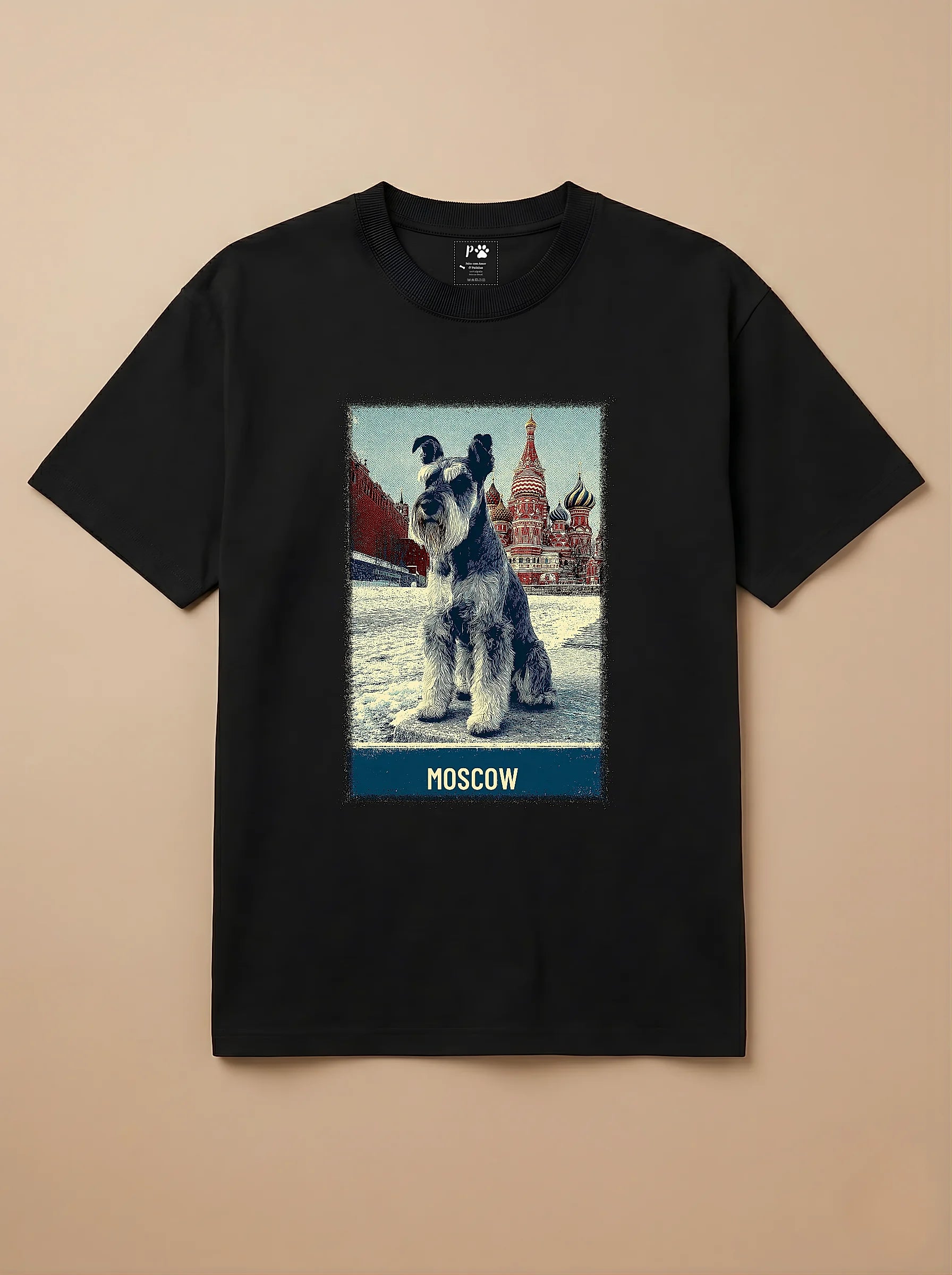 Camisa Schnauzer em Moscou