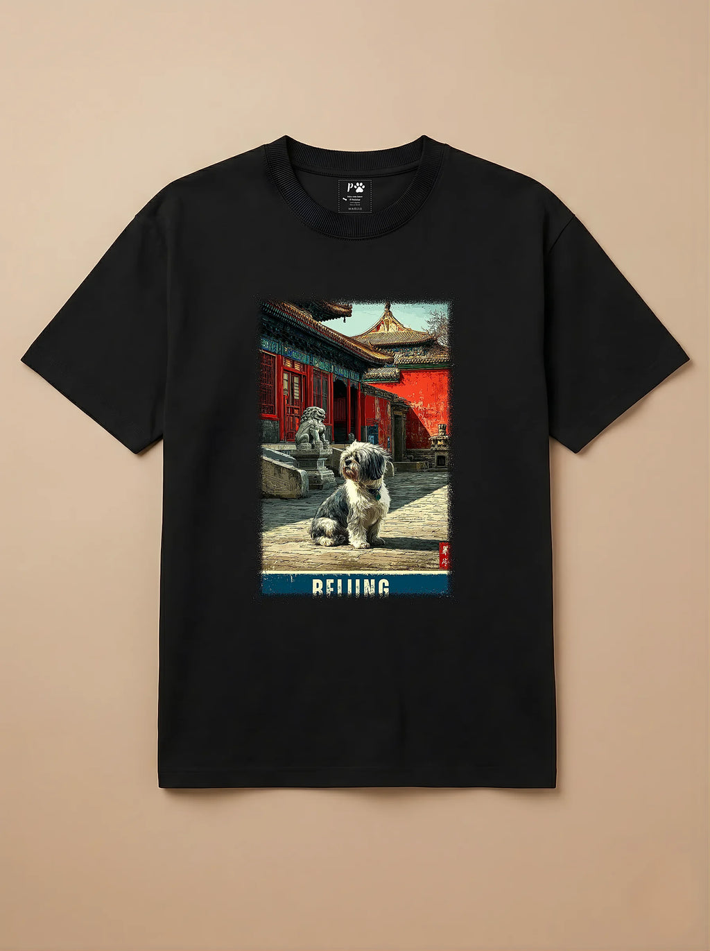Camisa Shih Tzu em Pequim