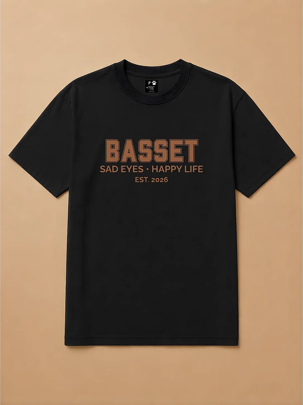 Camisa Oversized College - Basset Hound