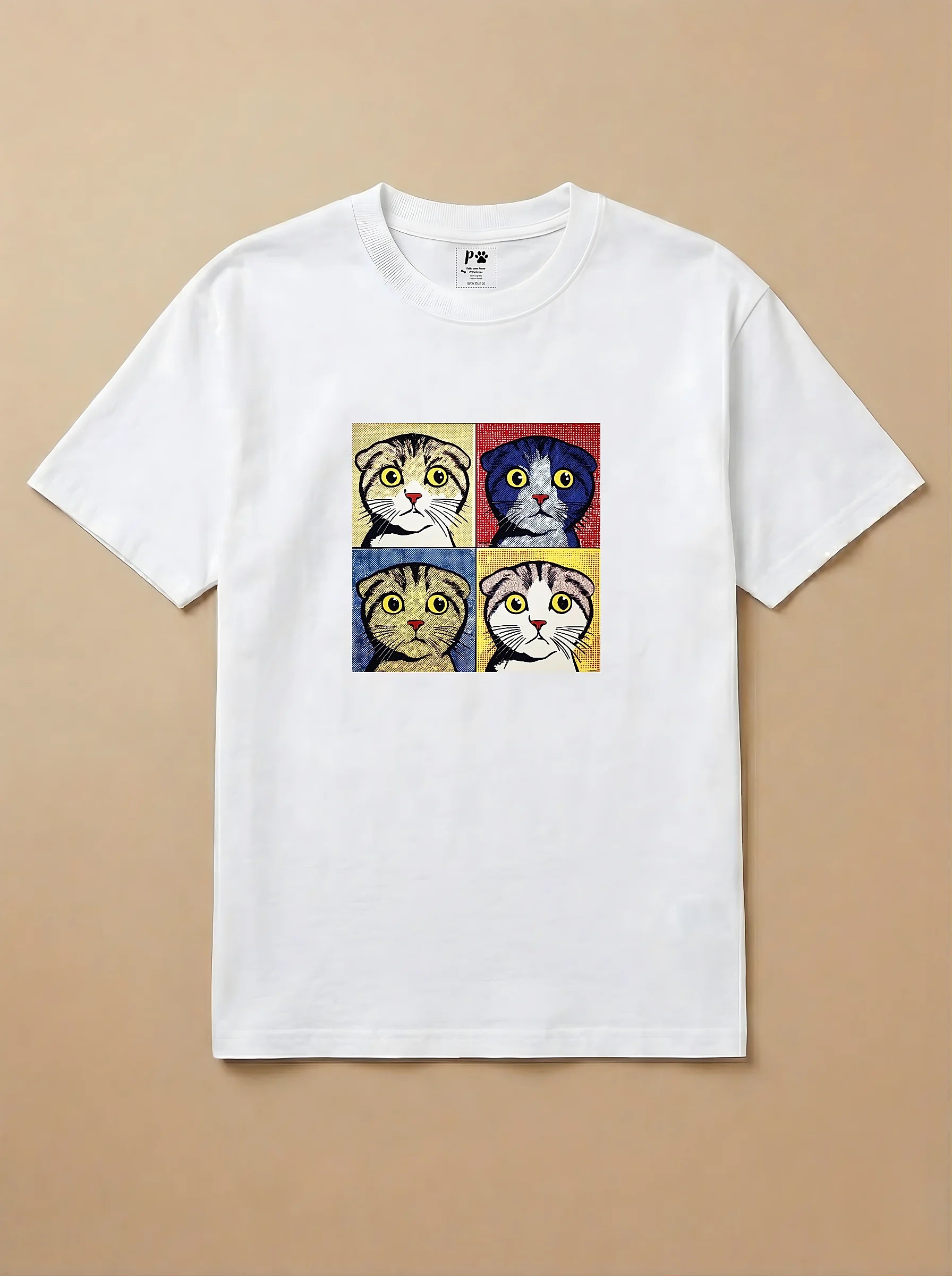Camisa Quadrinhos - Gato Escocês
