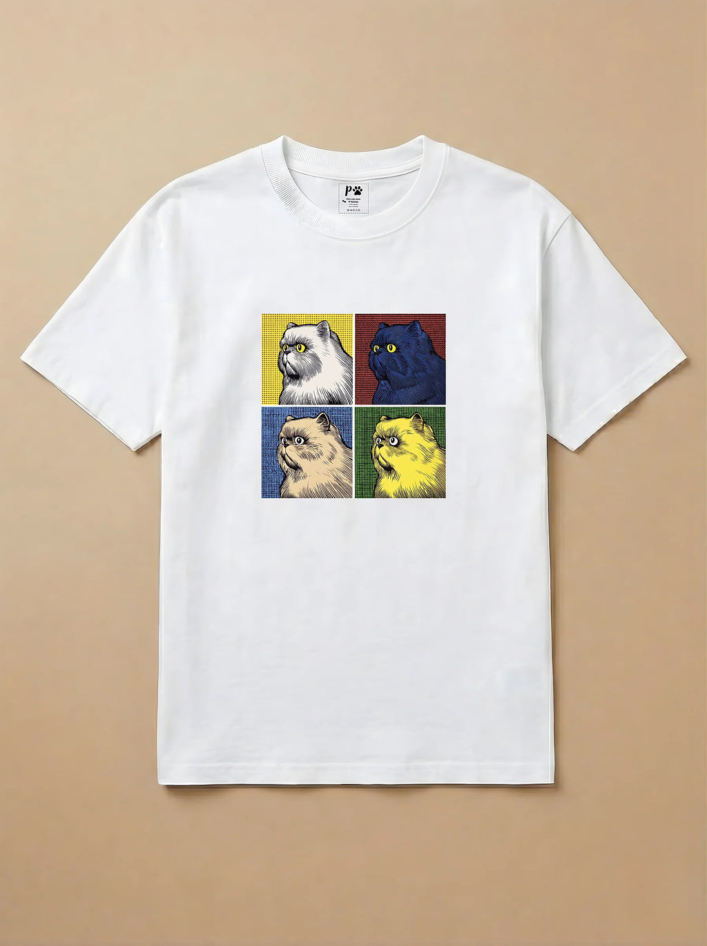 Camisa Quadrinhos - Gato Persa