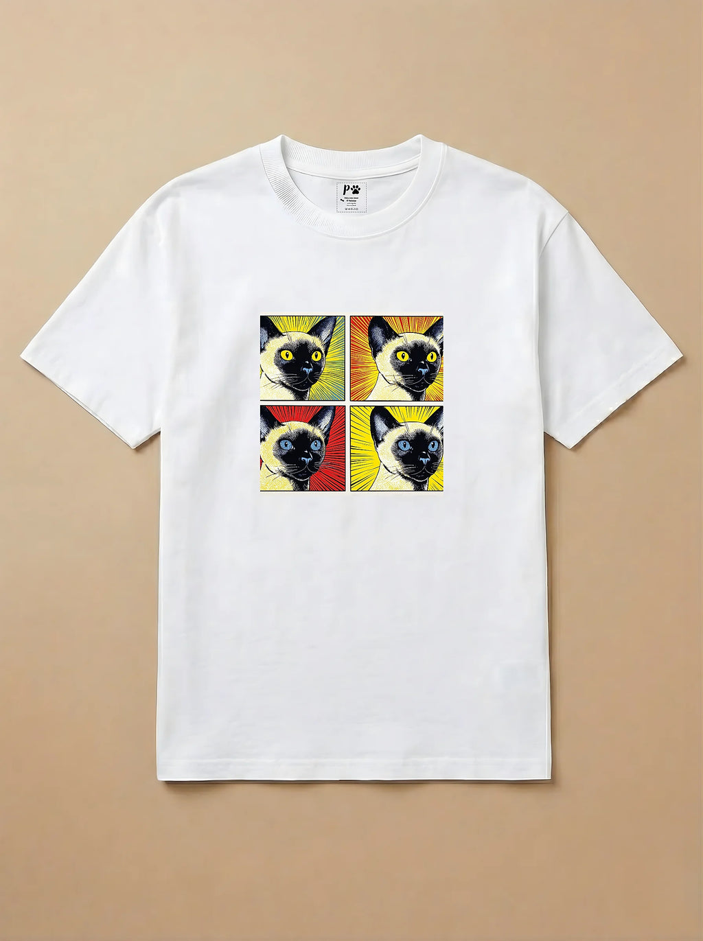 Camisa Quadrinhos - Gato Siamês