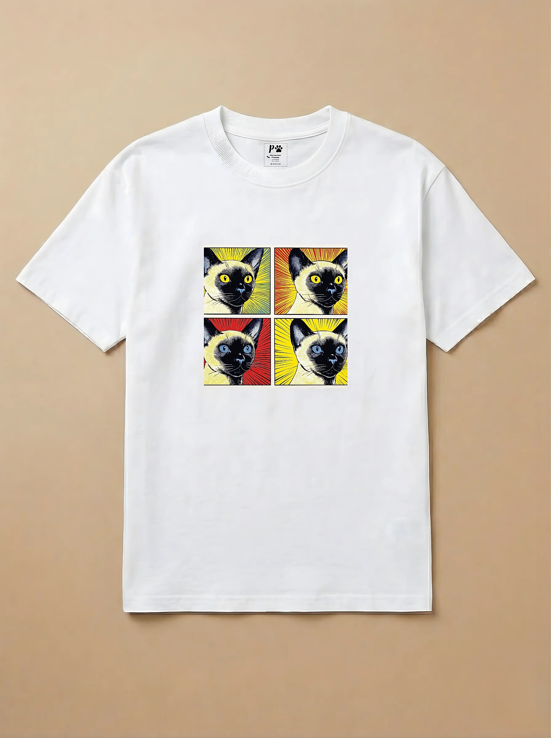 Camisa Quadrinhos - Gato Siamês