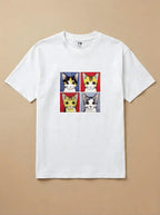 Camisa Quadrinhos - Gato Tricolor