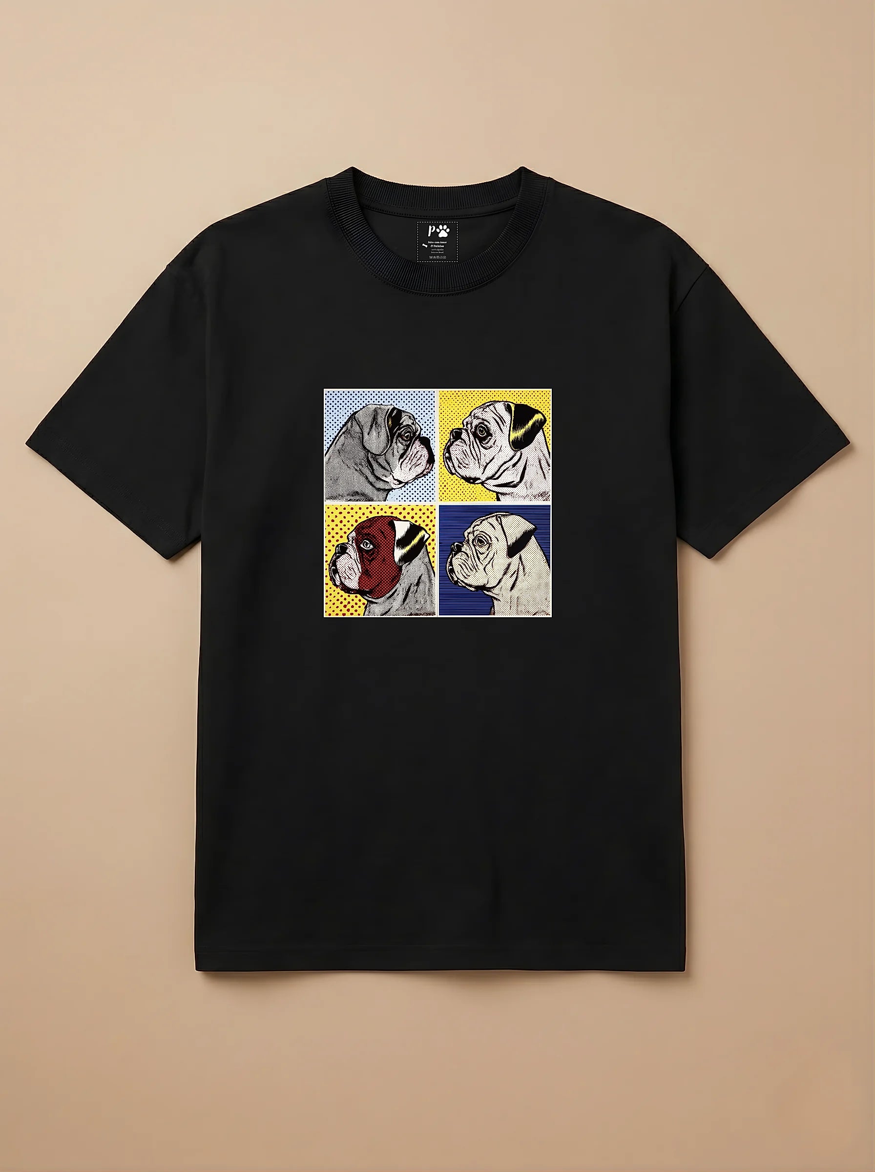 Camisa Quadrinhos - Bulldog Inglês