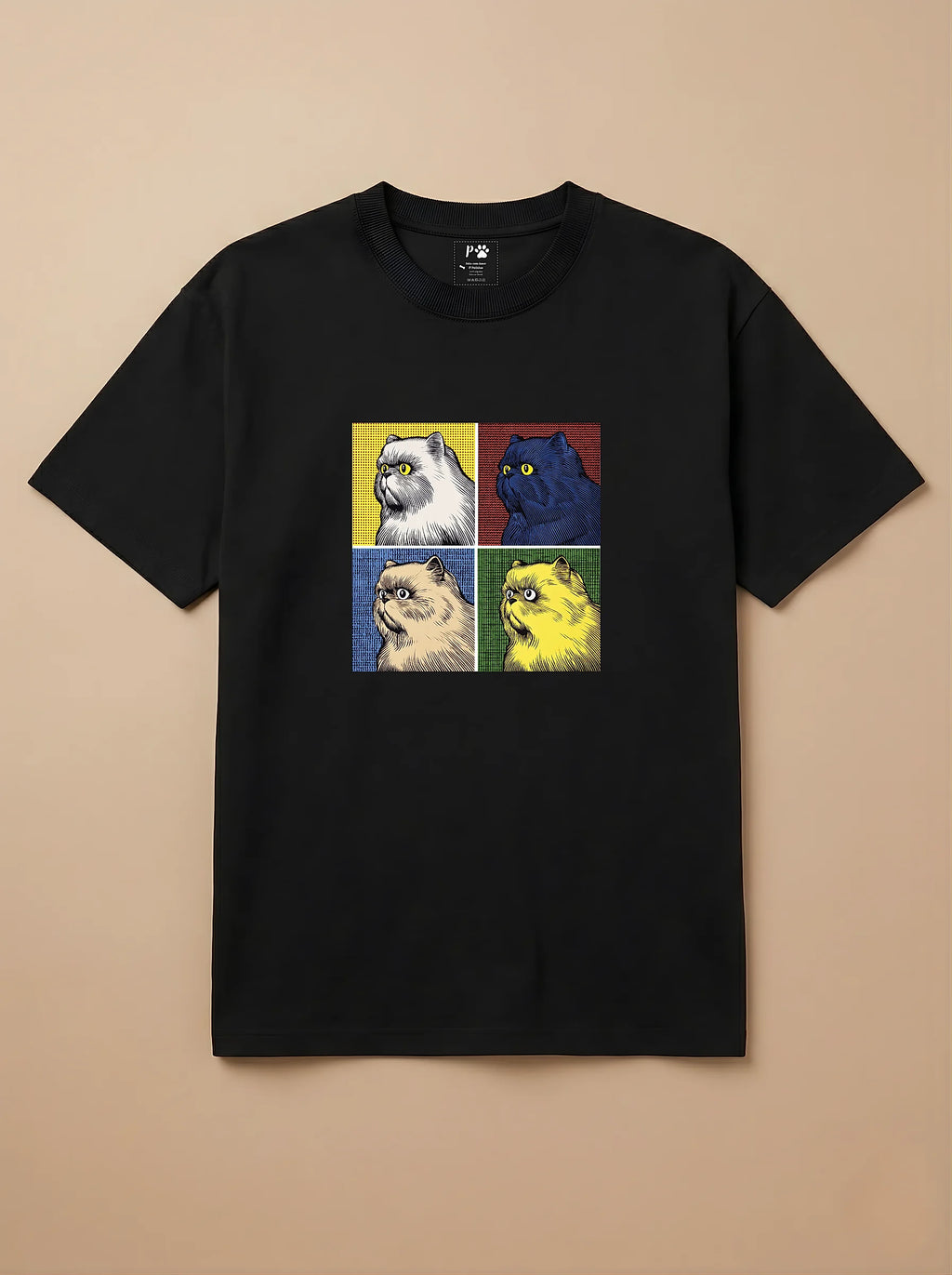 Camisa Quadrinhos - Gato Persa