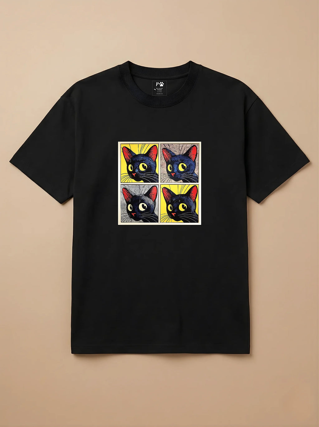 Camisa Quadrinhos - Gato Preto