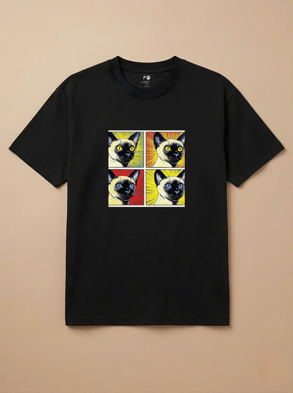 Camisa Quadrinhos - Gato Siamês