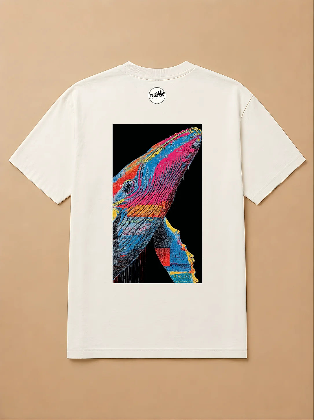 Camisa Oversized Street Art - Baleia
