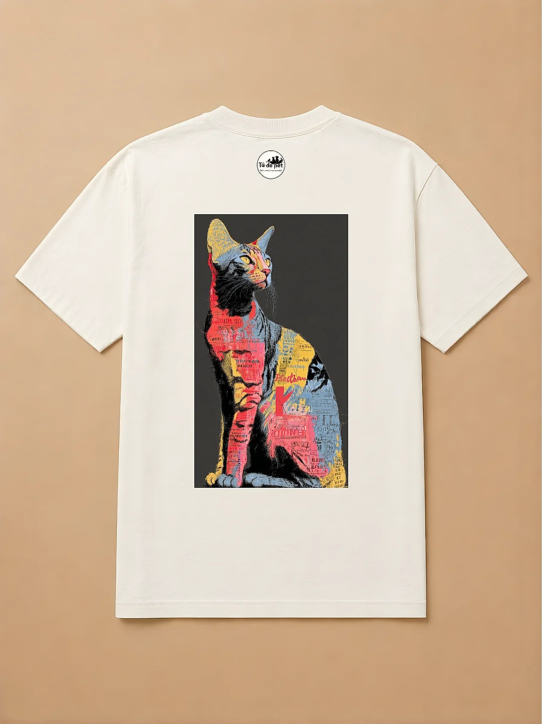 Camisa Oversized Street Art - Gato de Bengala