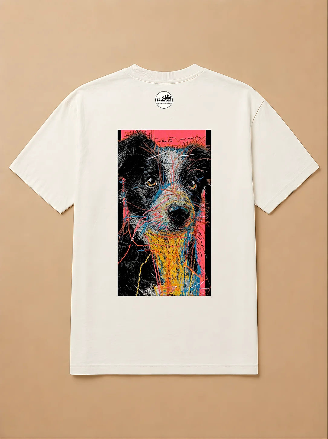 Camisa Oversized Street Art - Border Collie