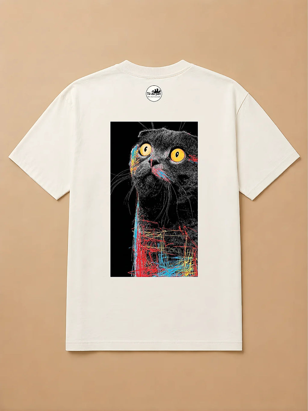 Camisa Oversized Street Art - Gato Escocês