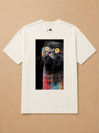 Camisa Oversized Street Art - Gato Escocês