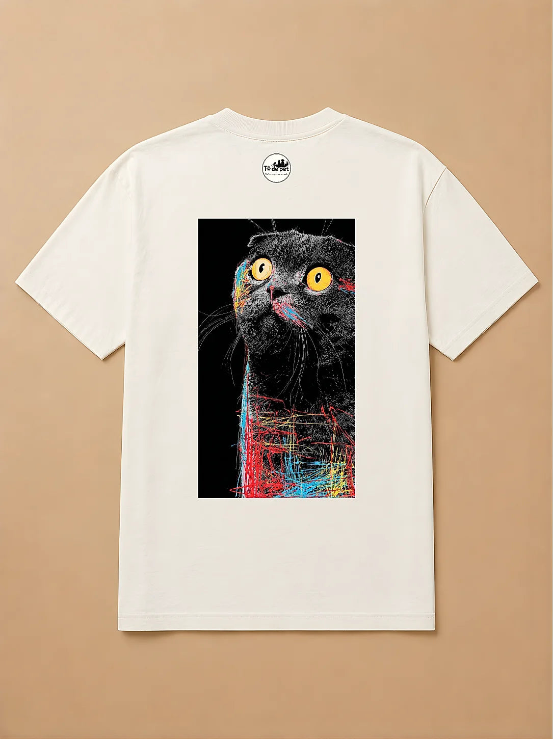 Camisa Oversized Street Art - Gato Escocês