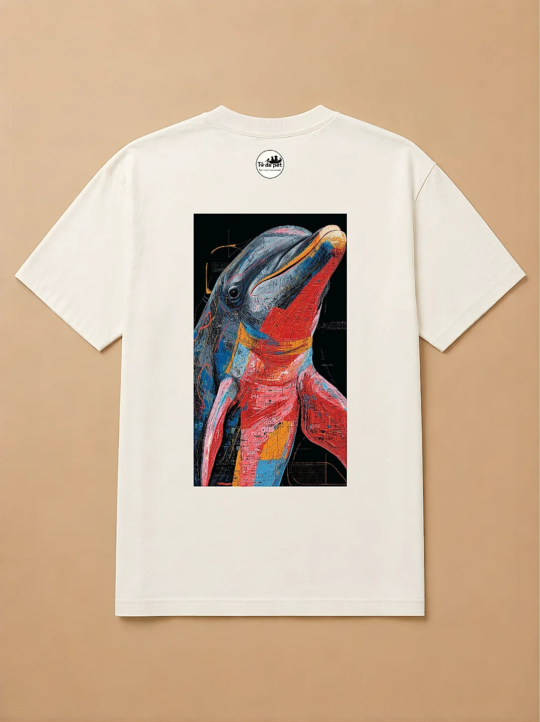 Camisa Oversized Street Art - Golfinho