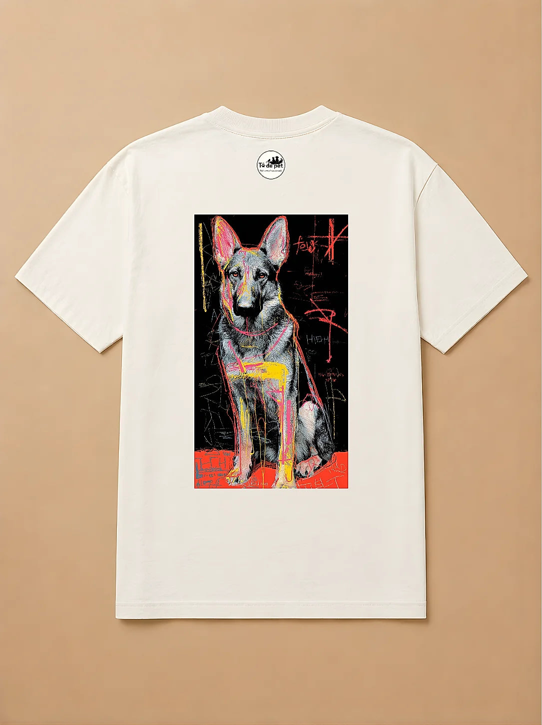 Camisa Oversized Street Art - Pastor Alemão