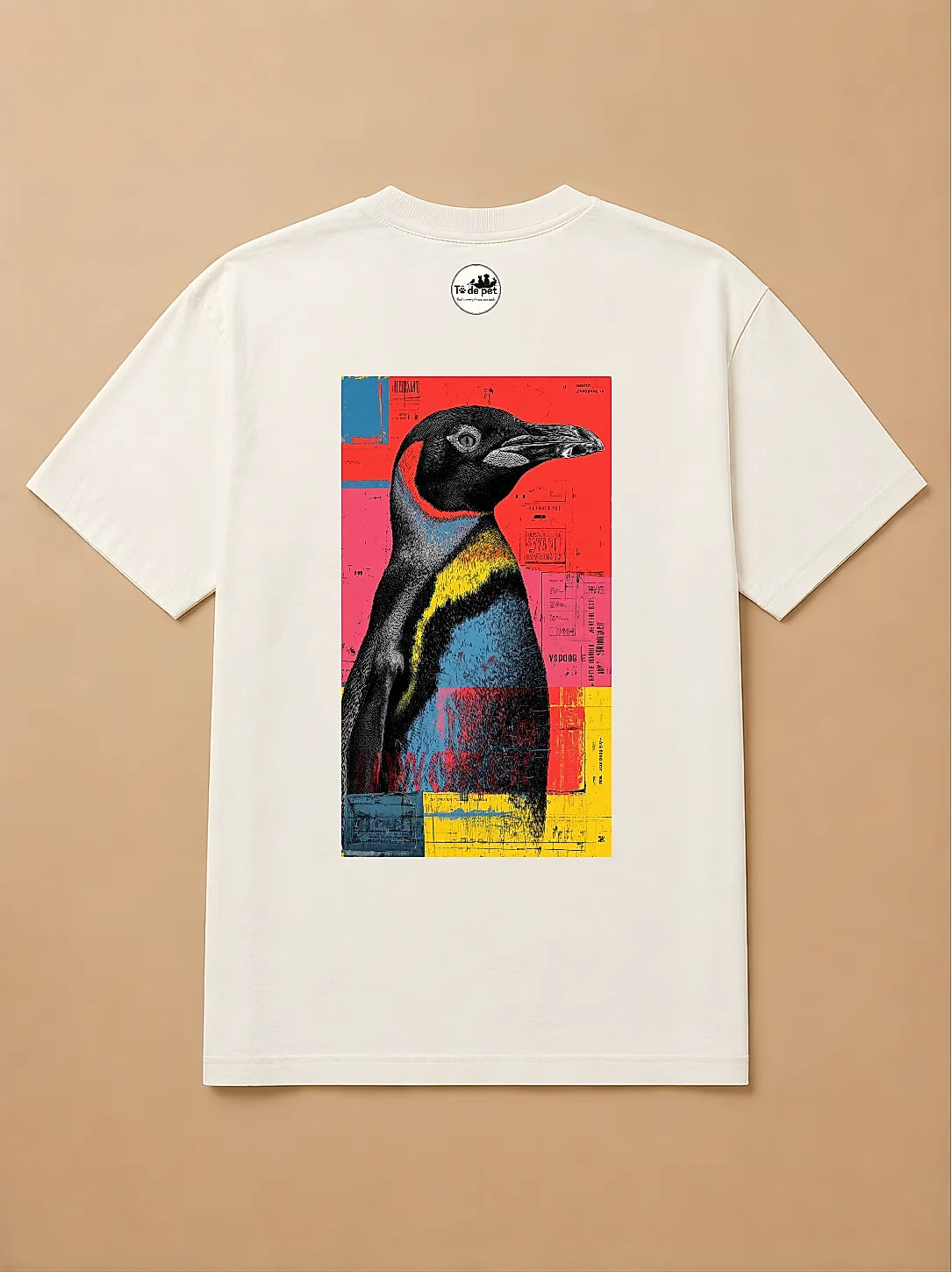 Camisa Oversized Street Art - Pinguim