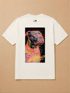 Camisa Oversized Street Art - Pitbull