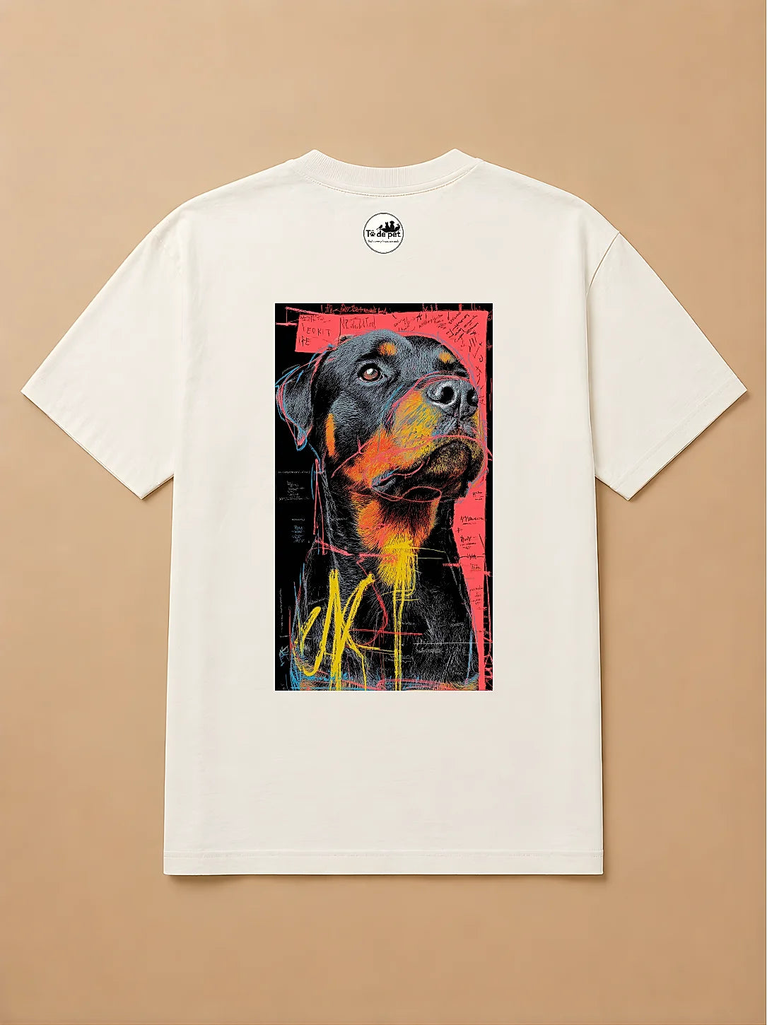 Camisa Oversized Street Art - Rottweiler