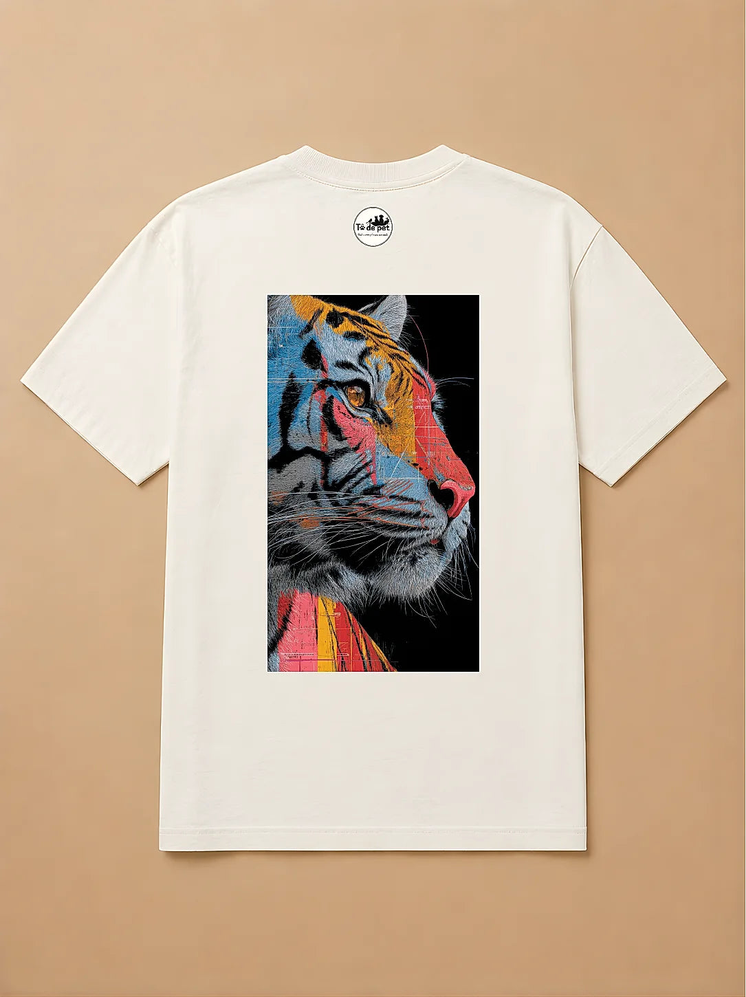 Camisa Oversized Street Art - Tigre