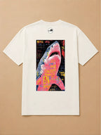 Camisa Oversized Street Art - Tubarão