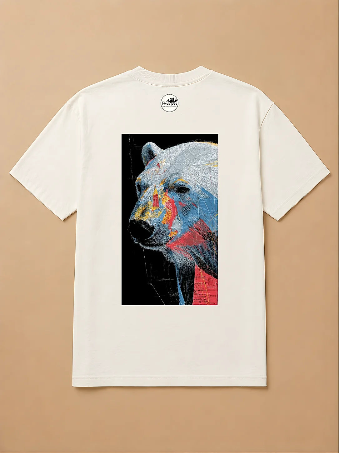Camisa Oversized Street Art - Urso Polar