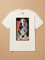 Camisa Oversized Street Art - Basset Hound