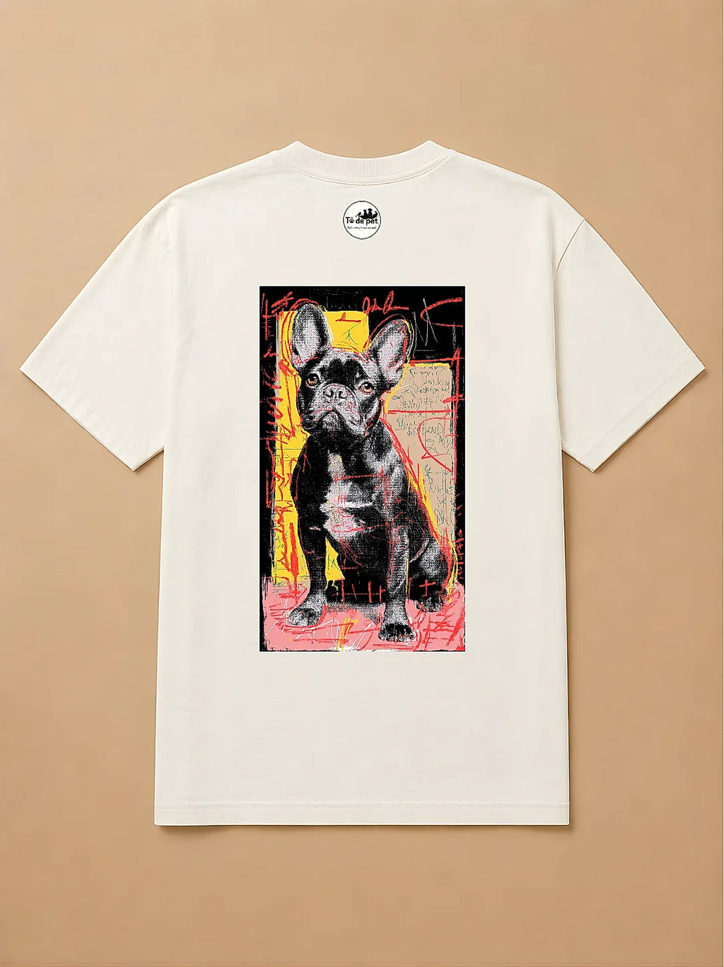 Camisa Oversized Street Art - Bulldog Francês