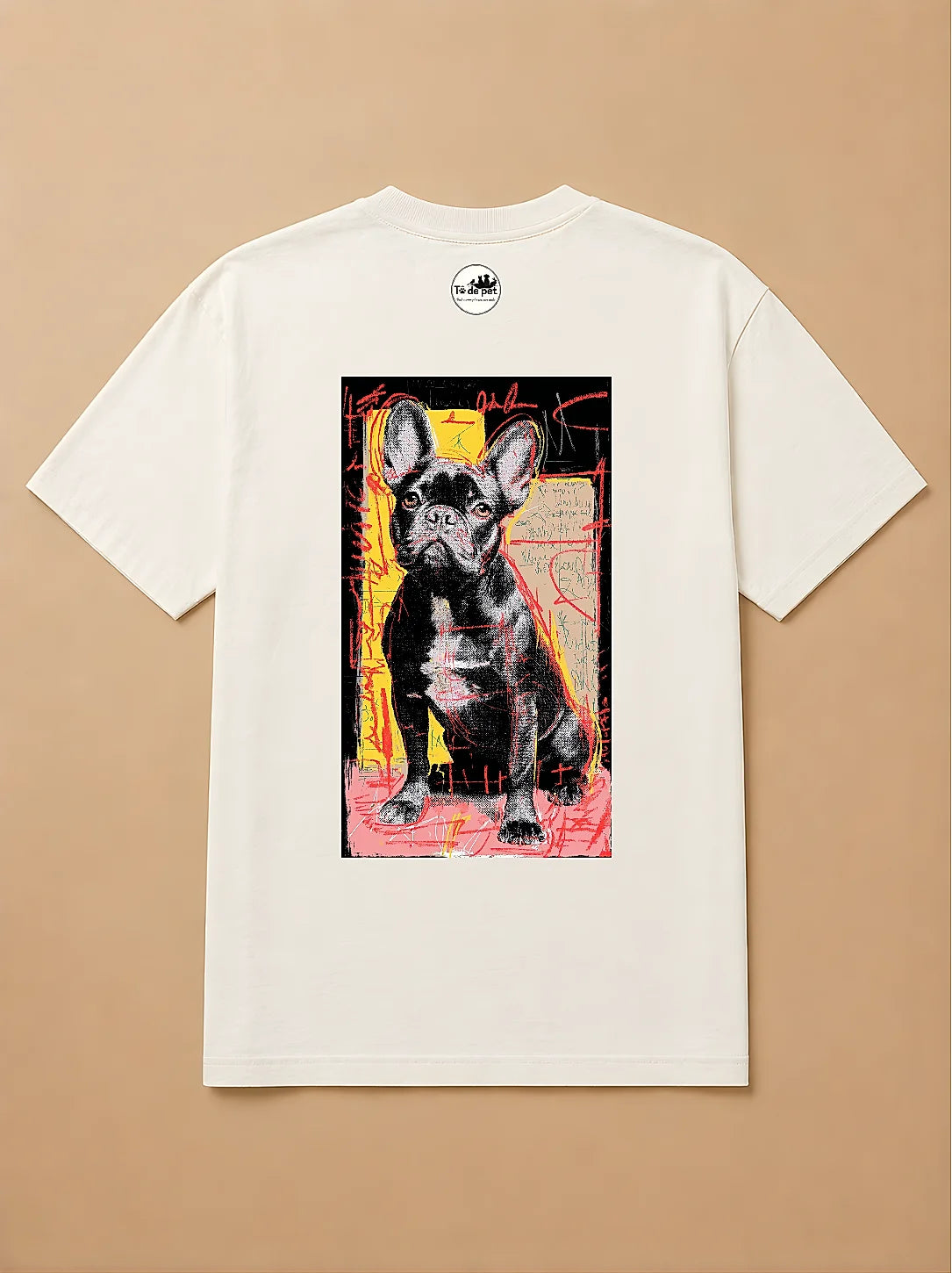 Camisa Oversized Street Art - Bulldog Francês
