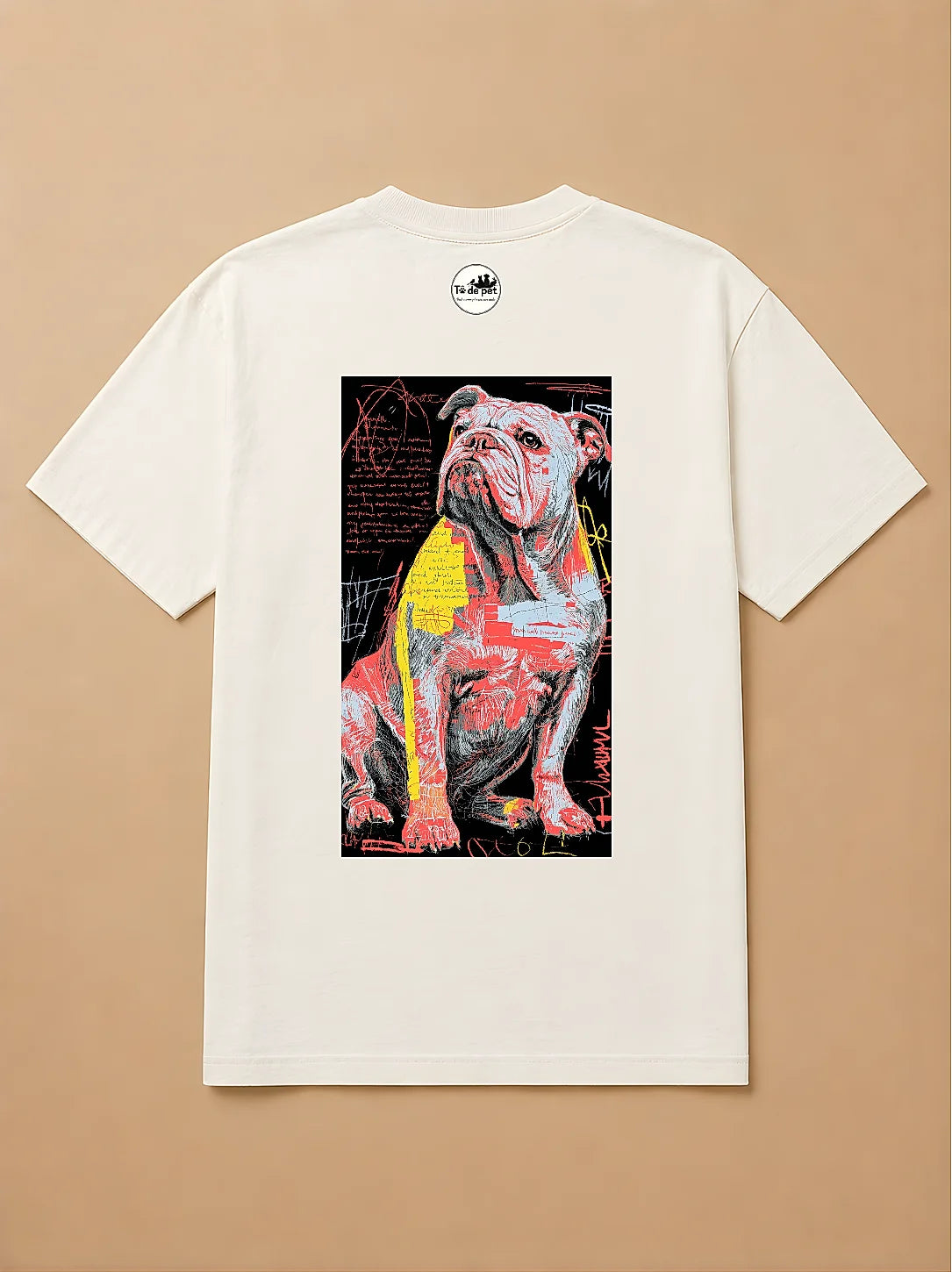 Camisa Oversized Street Art - Bulldog Inglês
