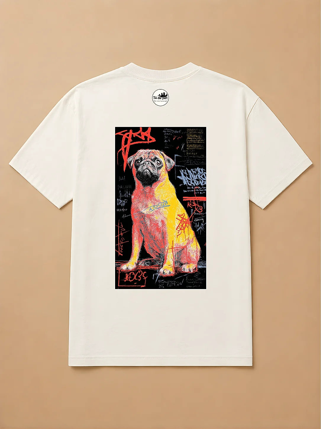 Camisa Oversized Street Art - Pug