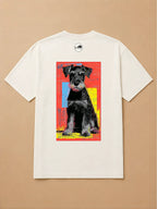 Camisa Oversized Street Art - Schnauzer