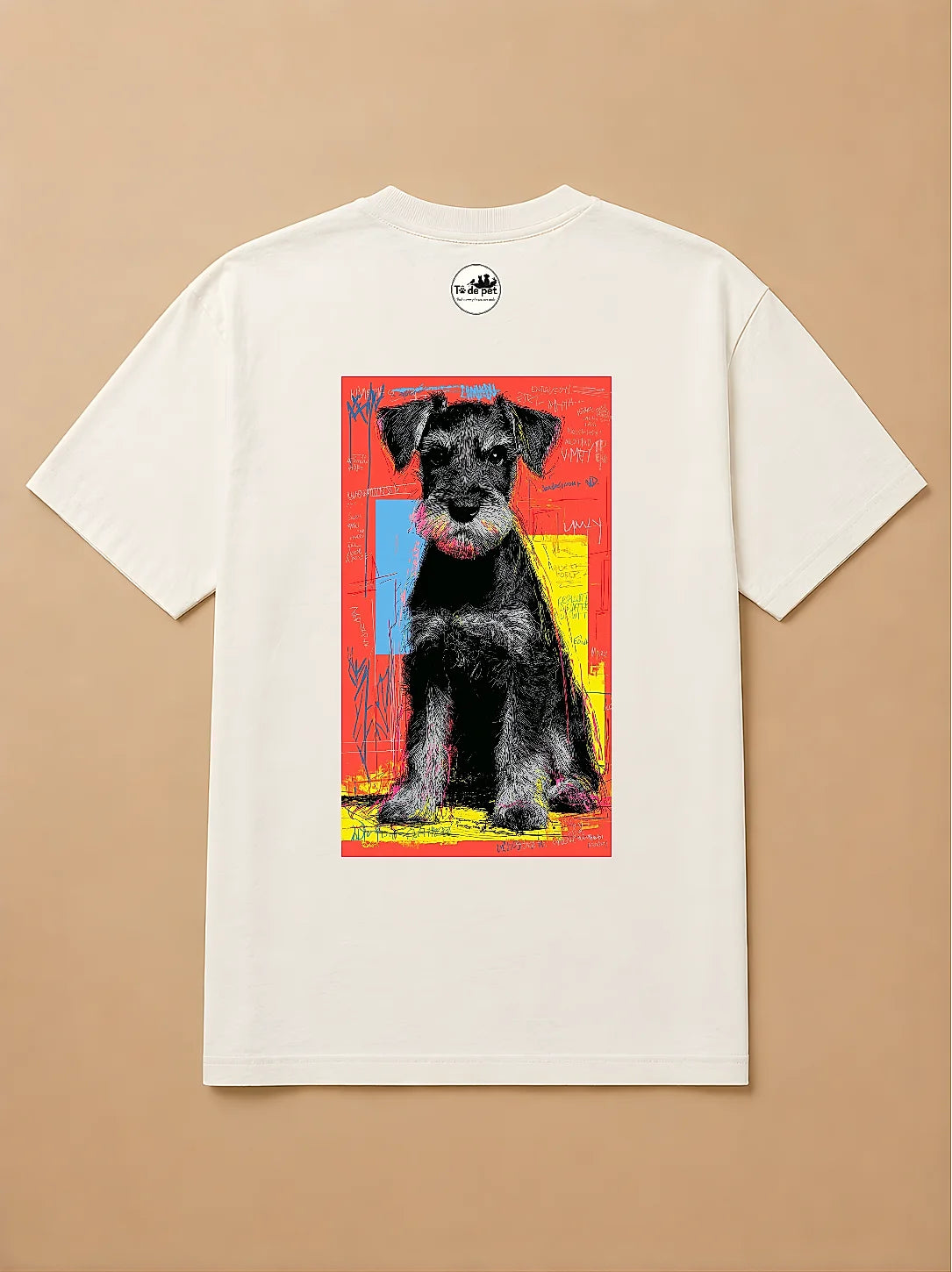 Camisa Oversized Street Art - Schnauzer