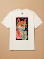 Camisa Oversized Street Art - Shiba Inu
