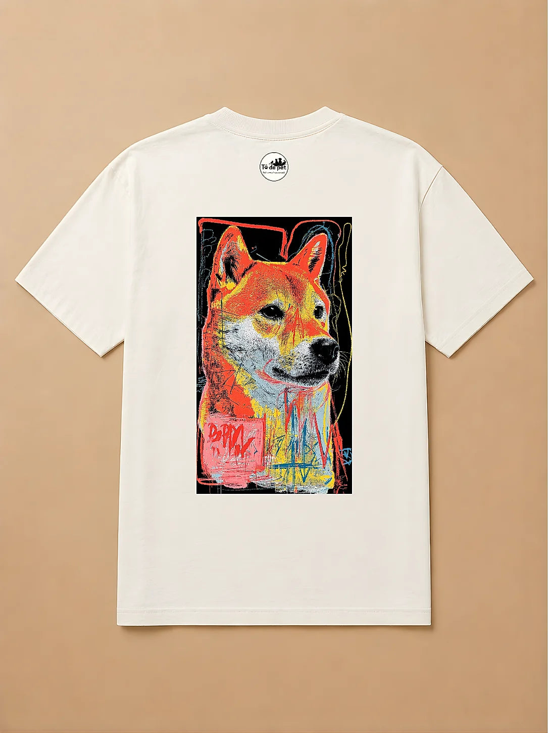 Camisa Oversized Street Art - Shiba Inu