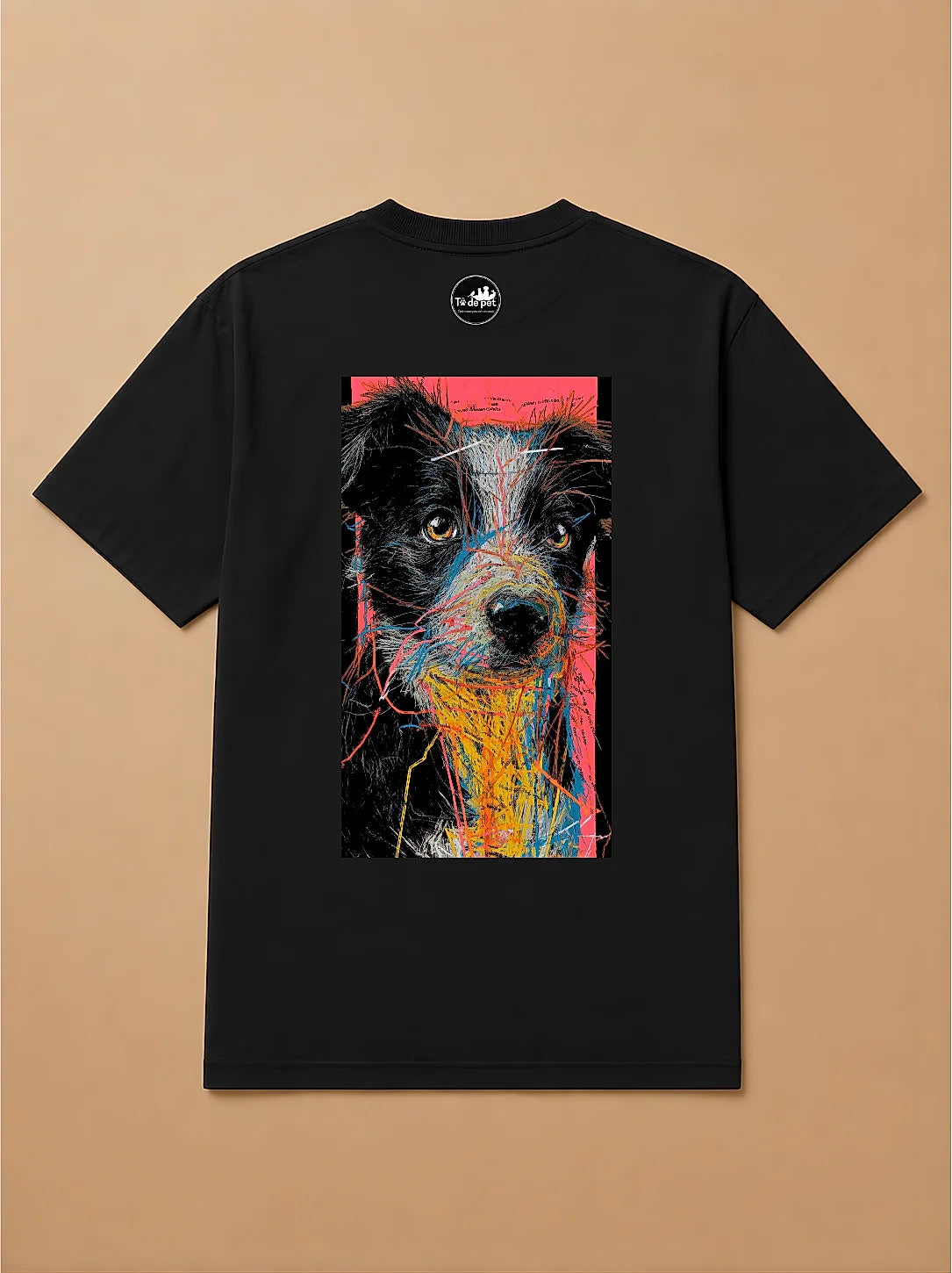 Camisa Oversized Street Art - Border Collie