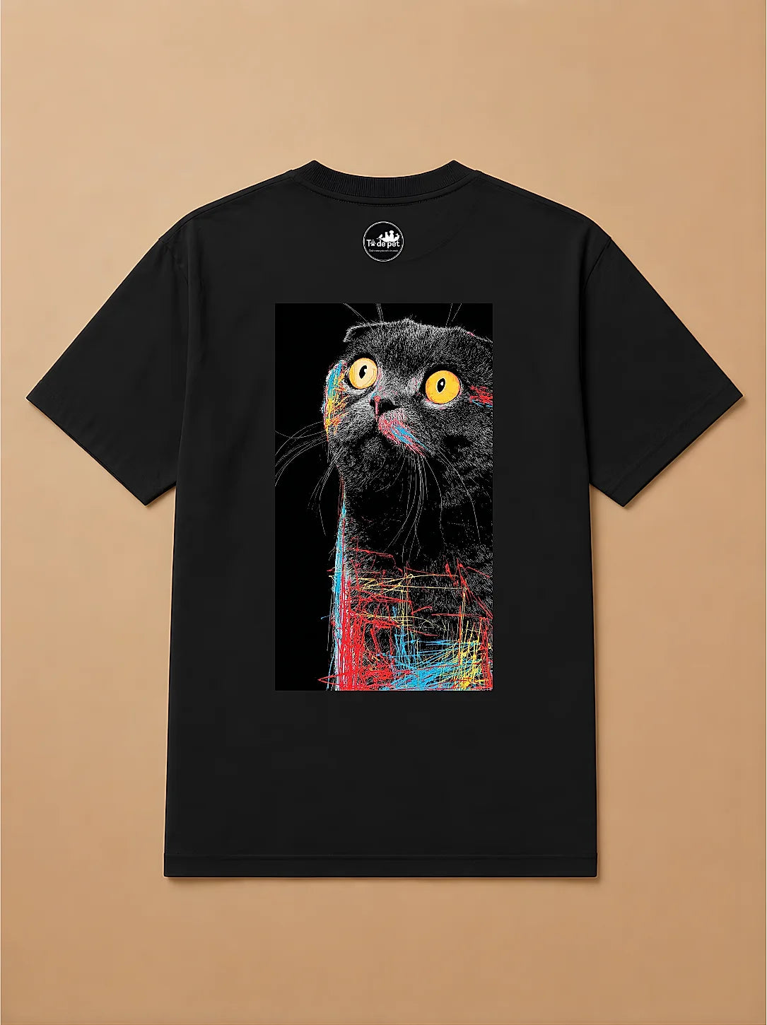 Camisa Oversized Street Art - Gato Escocês