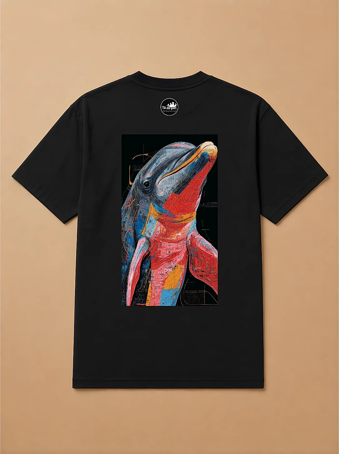 Camisa Oversized Street Art - Golfinho