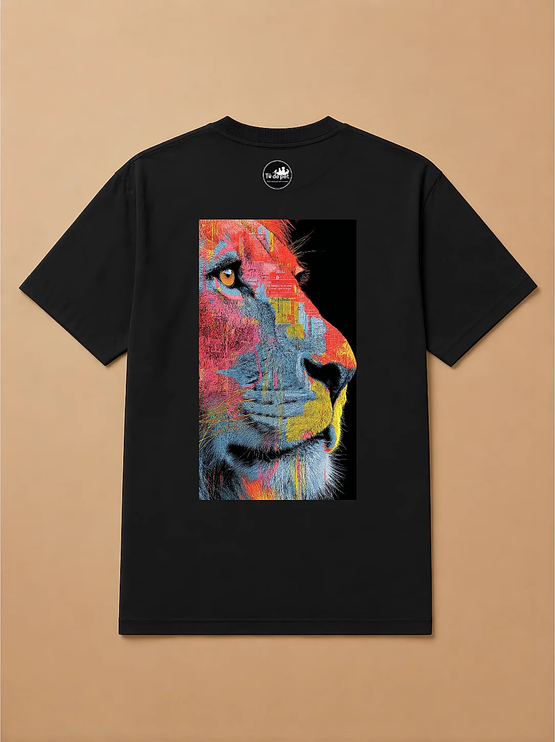 Camisa Oversized Street Art - Leão