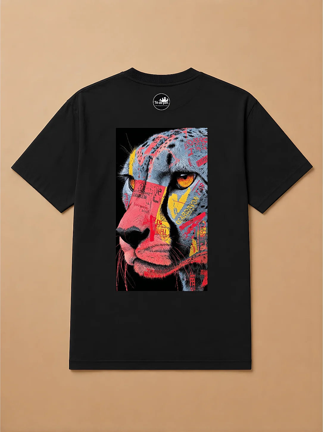 Camisa Oversized Street Art - Leopardo